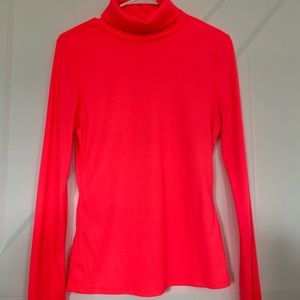 Hot pink turtleneck